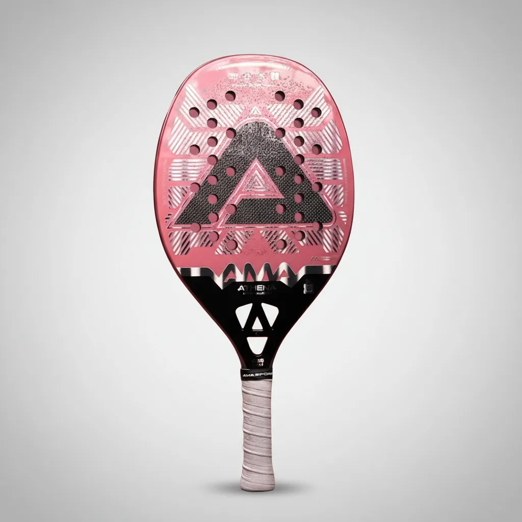 Raquete Beach Tennis Ama Sport Athena Pink Carbon 3k 2026 Rosa