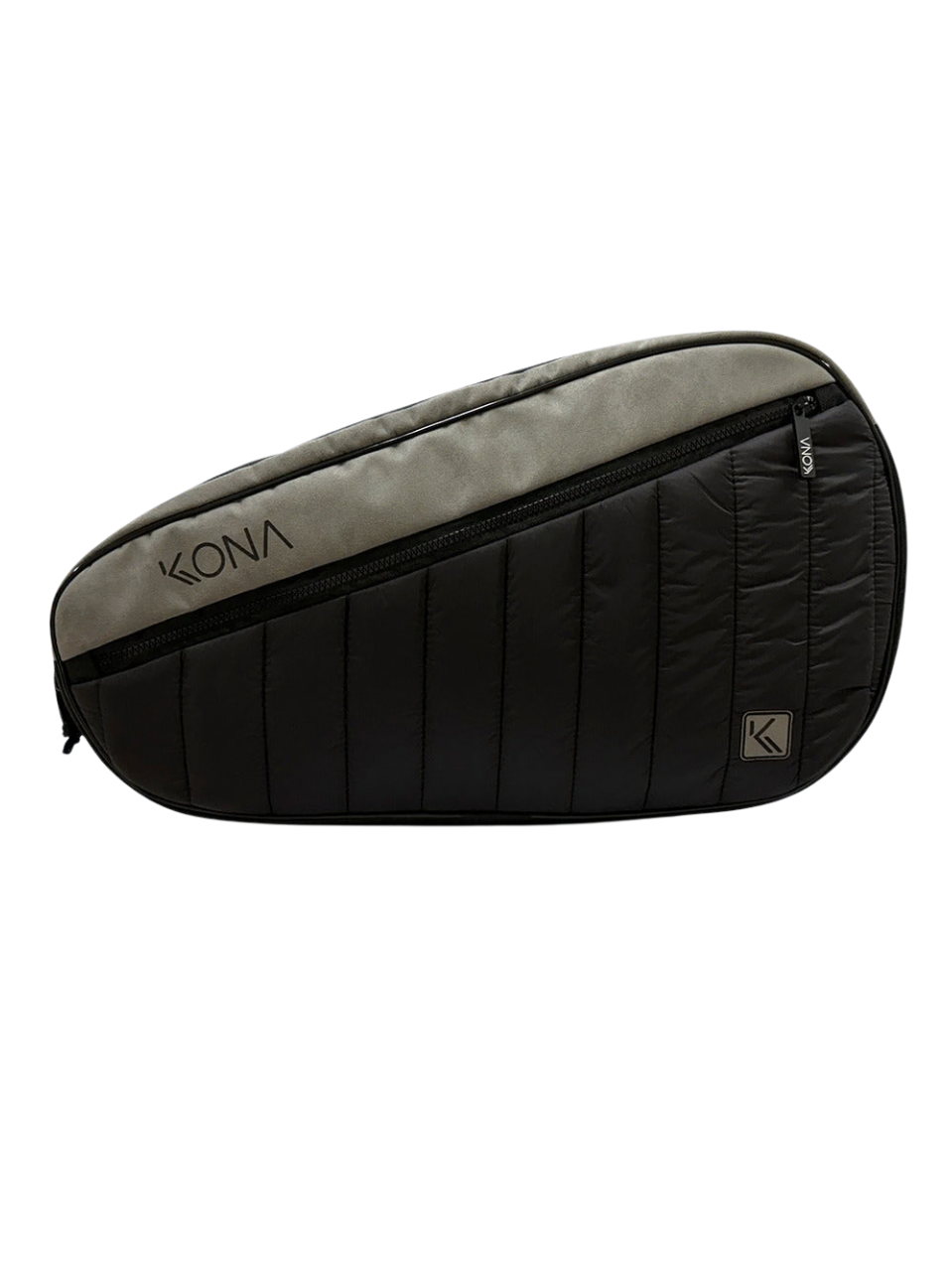 Raqueteira Média Puffer - Preto/Chumbo